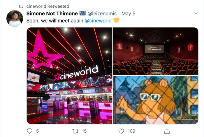 Cineworld Twitter