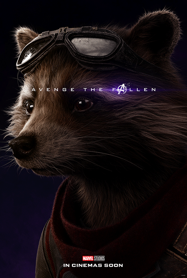 Avengers: Endgame Rocket Raccoon poster