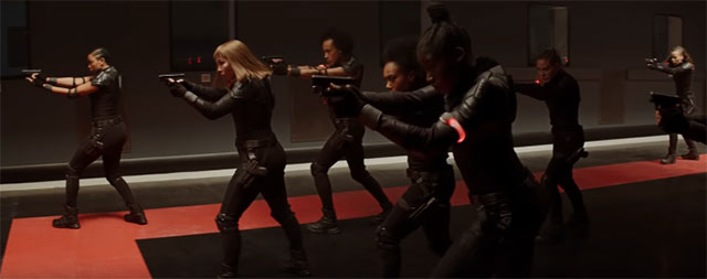 Taskmaster Red Room revealed in Black Widow movie trailer