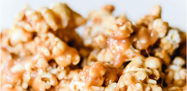 Chewy Caramel popcorn recipe